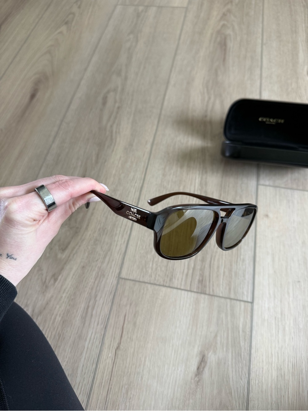 Coach Chocolate Tortoiseshell Sunglasses
